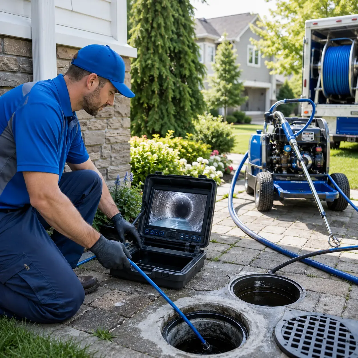 Outdoor drain cleaning professionals serving Perkinsville, VT