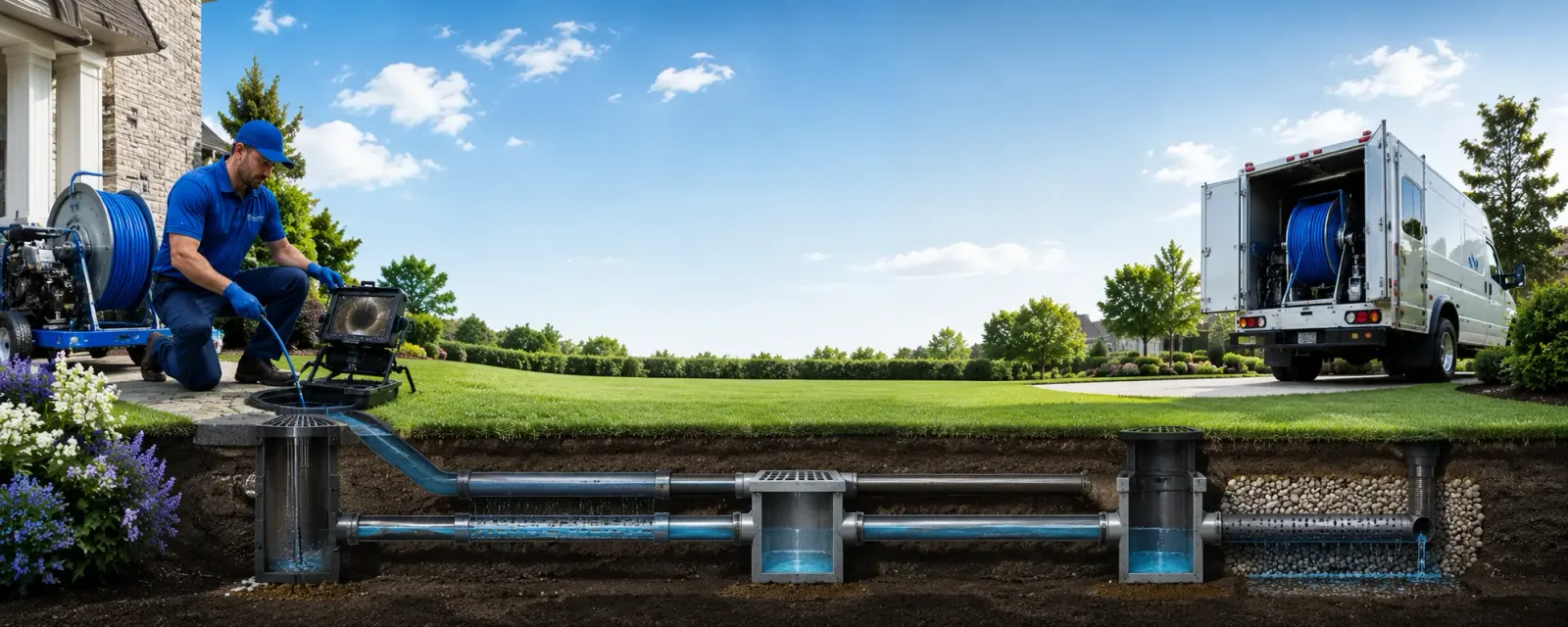 Outdoor drain cleaning information for Perkinsville, VT